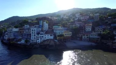 Plajlar ve paradisiacal yerler, dünya, Marambaia Beach Restinga, Rio de Janeiro, Brezilya, Güney America.sandbank Marambaia etrafında harika plajları