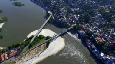 Plajlar ve paradisiacal yerler, dünya, Marambaia Beach Restinga, Rio de Janeiro, Brezilya, Güney America.sandbank Marambaia etrafında harika plajları