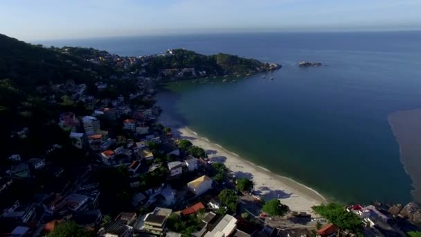 Plajlar Paradisiacal Yerler Dünya Marambaia Beach Restinga Rio Janeiro Brezilya — Stok video