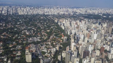 Büyük şehrin, Sao Paulo Brezilya, Güney Amerika, daha seçenekleri içinde benim portföy havadan görünümü 