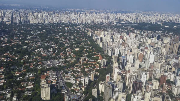 Légi Felvétel Nagy Város Sao Paulo Brazília Dél Amerika Több — Stock Fotó