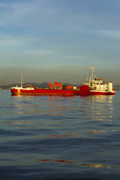 Velho Navio Mar Foto Maravilhosa Com Reflexão Rio Janeiro Brasil — Fotografia de Stock