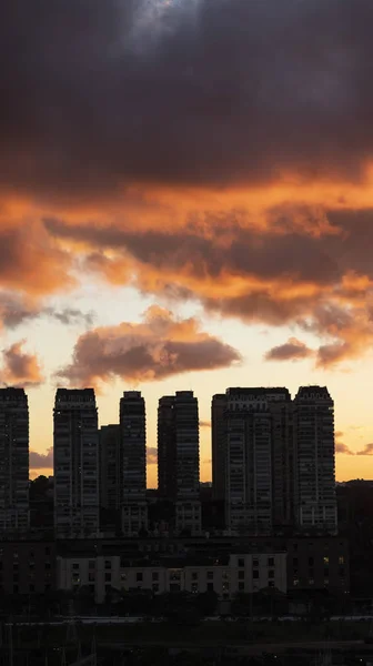 Large buildings in the big city and a beautiful sunset, Brazil South America, MORE OPTIONS IN MY PORTFOLIO