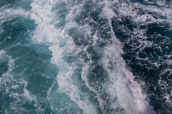 Superfície Oceânica Espuma Mar Oceano Azul Fundo Mais Opções Meu — Fotografia de Stock