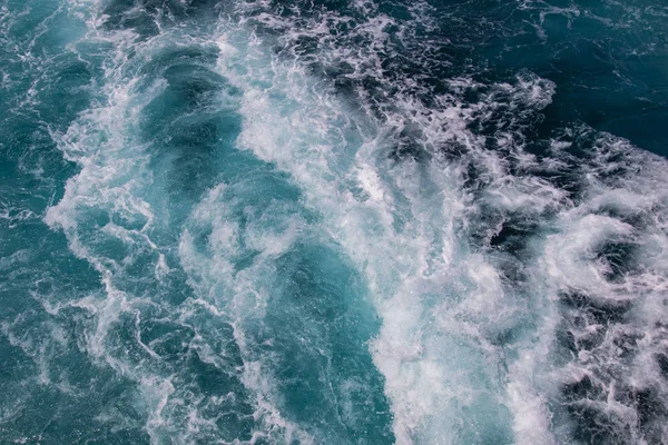 Superfície Oceânica Espuma Mar Oceano Azul Fundo Mais Opções Meu — Fotografia de Stock