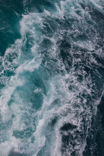 Поверхня Океану Морська Піна Блакитному Океані Фон Далі Оновлення Мої — стокове фото