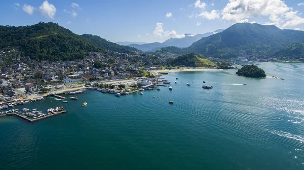 Blå Havet Och Fantastiskt Landskap Angra Dos Reis Rio Janeiro — Stockfoto