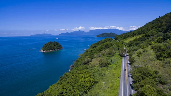 Otoyol deniz boyunca otoyol Angra dos Reis Rio de Janeiro, Brezilya Güney Amerika'ya 