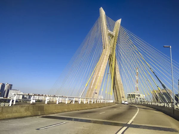 Puente Cable Mundo Sao Paulo Brasil América Del Sur — Foto de Stock