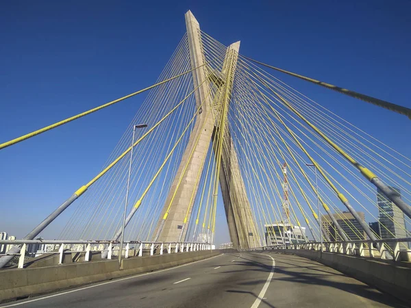 Puente Cable Mundo Sao Paulo Brasil América Del Sur — Foto de Stock