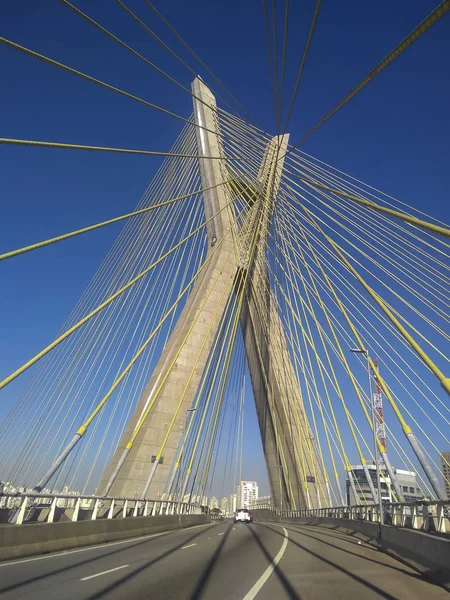 Puente Cable Mundo Sao Paulo Brasil América Del Sur — Foto de Stock