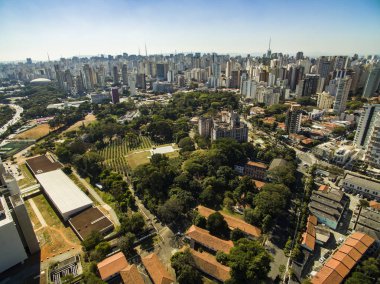 Binalar ve evler kadar Paulo, Brezilya'da Vila Mariana mahallenin manzarayı 