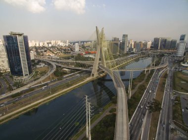 Askılı köprü dünya, Sao Paulo Brezilya, Güney Amerika 