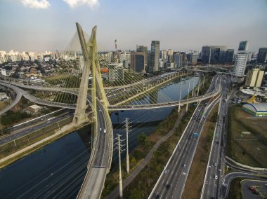 Askılı köprü dünya, Sao Paulo Brezilya, Güney Amerika 