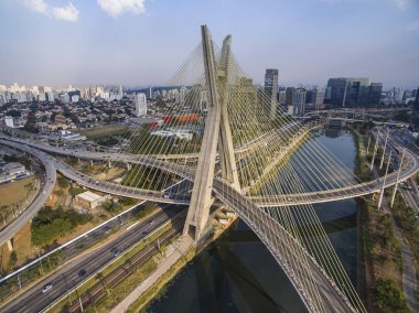 Askılı köprü dünya, Sao Paulo Brezilya, Güney Amerika 