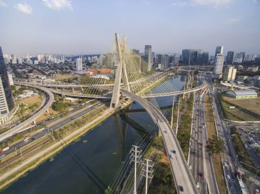 Askılı köprü dünya, Sao Paulo Brezilya, Güney Amerika 