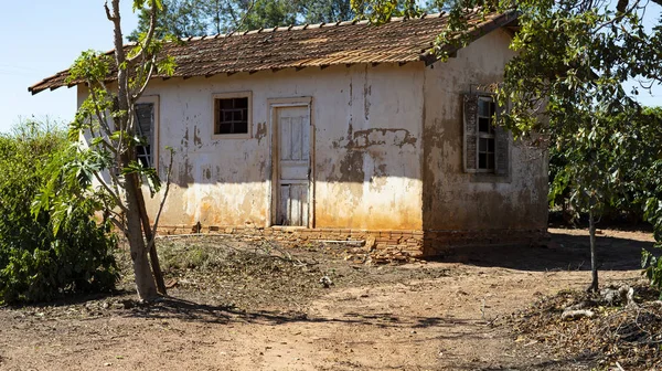 Casa Abbandonata Casa Mal Tenuta Casa Povera — Foto Stock