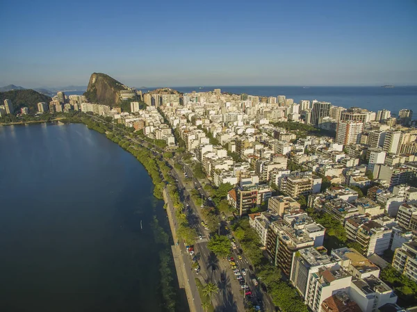 Cidade Maravilhosa Lugares Maravilhosos Mundo Lagoa Bairro Ipanema Rio Janeiro — Fotografia de Stock