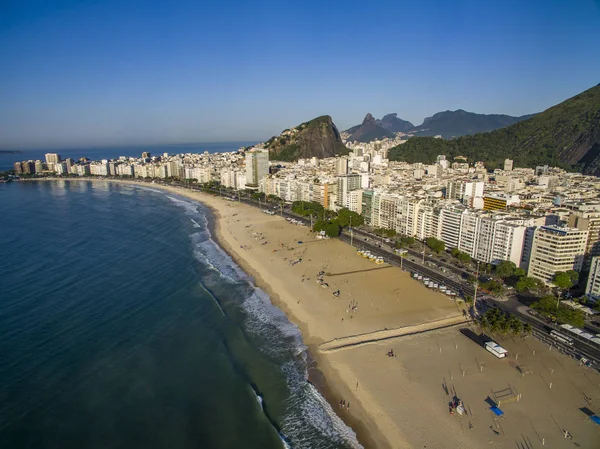 Cidades Com Arquiteturas Especiais Praia Copacabana Rio Janeiro Brasil América — Fotografia de Stock