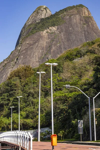 Stone Mountain City District Leblon Vidigal Hill Rio Janeiro Brazil — Stock Photo, Image