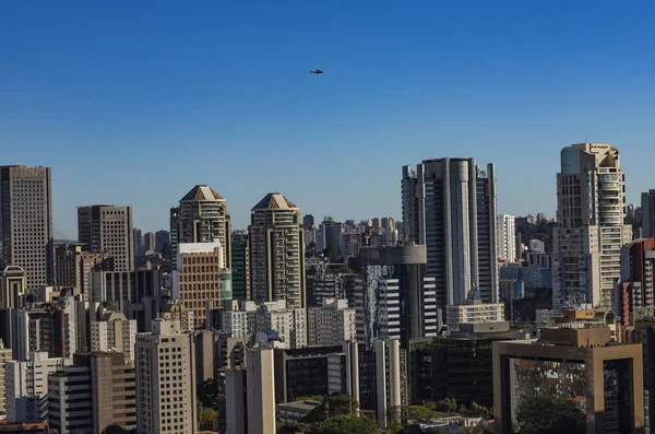 Вид Современный Двор Фасад Современного Здания Sao Paulo Город Бразилия — стоковое фото