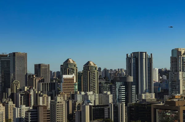 Вид Современный Двор Фасад Современного Здания Sao Paulo Город Бразилия — стоковое фото