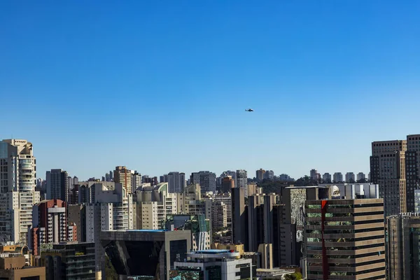 Вид Современный Двор Фасад Современного Здания Sao Paulo Город Бразилия — стоковое фото