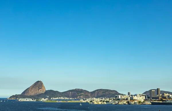 Город Рио Жанейро Заднем Плане Гора Сахарная Голова Бразилия Южная — стоковое фото