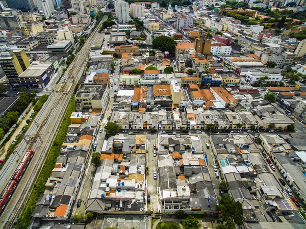 Grandes Cidades Grandes Avenidas Casas Edifícios Bairro Luz São Paulo — Fotografia de Stock