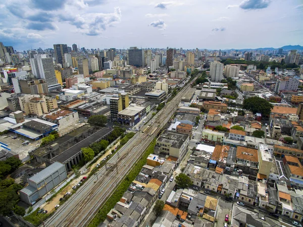 Grandes Ciudades Grandes Avenidas Casas Edificios Barrio Luz Bairro Luz — Foto de Stock