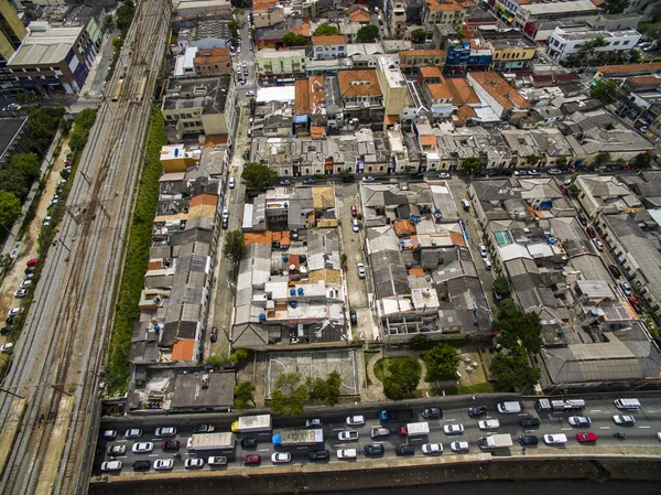 Grandes Cidades Grandes Avenidas Casas Edifícios Bairro Luz São Paulo — Fotografia de Stock