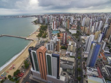 Plajlar dünya kentleri. Fortaleza şehir, eyalet Ceara Brezilya Güney Amerika. Seyahat tema. Ziyaret edin ve unutmayın gidilecek yerler. 