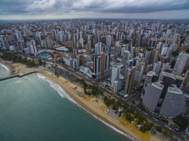 Plajlar dünya kentleri. Fortaleza şehir, eyalet Ceara Brezilya Güney Amerika. Seyahat tema. Ziyaret edin ve unutmayın gidilecek yerler. 