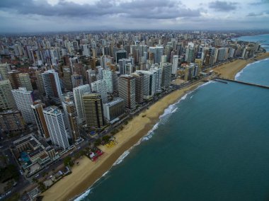 Plajlar dünya kentleri. Fortaleza şehir, eyalet Ceara Brezilya Güney Amerika. Seyahat tema. Ziyaret edin ve unutmayın gidilecek yerler. 