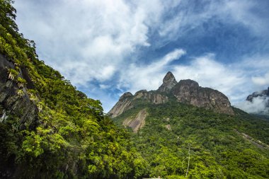 Güzel dağ, parmak Tanrı Teresopolis şehir, devlet Rio de Janeiro, Brezilya'nın Güney Amerika'nın. 