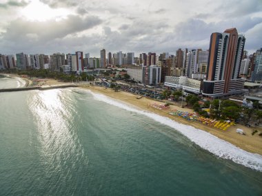 Plajlar dünya kentleri. Fortaleza şehir, eyalet Ceara Brezilya Güney Amerika. Seyahat tema. Ziyaret edin ve unutmayın gidilecek yerler. 