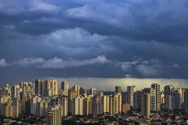 Panorama Landschap Landschap Van Gebouwen Wolkenkrabbers Business Center Van Sao — Stockfoto