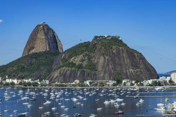 Egzotikus Hegység Híres Hegyek Rio Janeiro Brazília Dél Amerikában Sugar — Stock Fotó