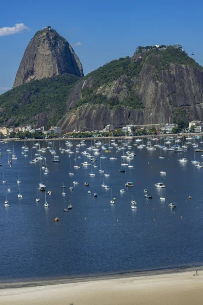 Egzotikus Hegység Híres Hegyek Rio Janeiro Brazília Dél Amerikában Sugar — Stock Fotó