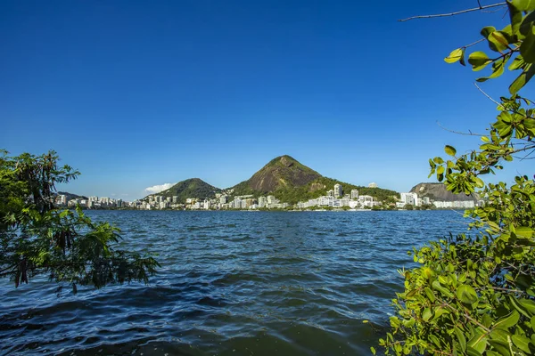 Laguna Rodrigo Freitas Rio Janeiro Brasile Sud America — Foto Stock