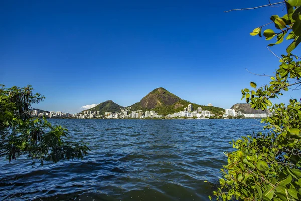 Luogo Lusso Della Laguna Ubicazione Nella Laguna Rodrigo Freitas Brasile — Foto Stock