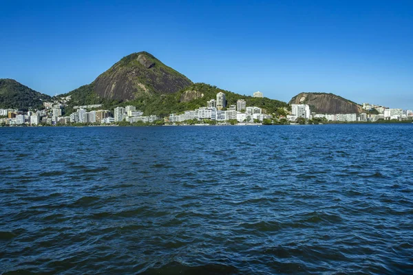 세계에서 아파트입니다 세계의 장소입니다 석호와 자네이 브라질 남미에서 Ipanema의 — 스톡 사진