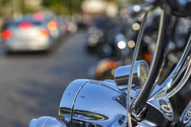 Güçlü ve güzel motosikletler. Modern bir motosiklet özel mağaza motosiklet ve aksesuarları. Biker şeyler. 