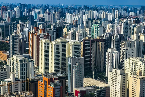 Vista Aérea Una Gran Ciudad Sao Paulo Brasil América Del — Foto de Stock