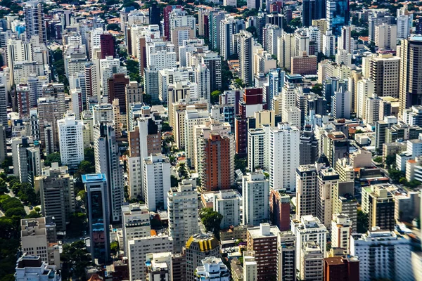 Vista Aérea Una Gran Ciudad Sao Paulo Brasil América Del — Foto de Stock