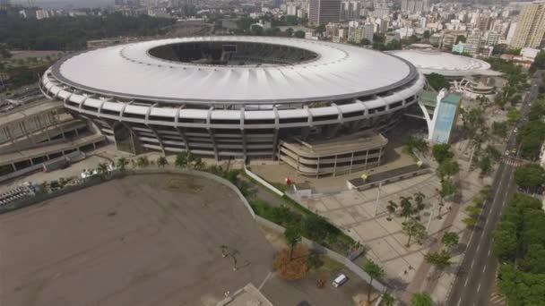 Город Рио Жанейро Бразилия Южная Америка 2019 Стадион Маракана Бразильский — стоковое видео