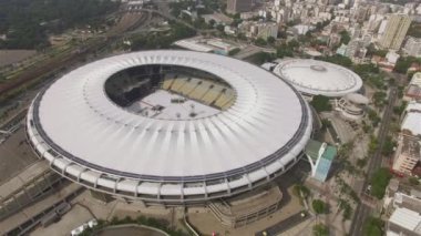 Maracana Stadyumu. Brezilya futbolu. Maracana stadyumunda müzikal. Rio de Janeiro Şehri, Brezilya Güney Amerika. 05/04/2019 