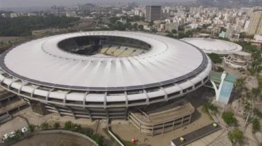 Maracana Stadyumu. Brezilya futbolu. Maracana stadyumunda müzikal. Rio de Janeiro Şehri, Brezilya Güney Amerika. 05/04/2019 
