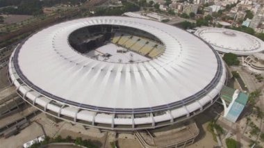 Maracana Stadyumu. Brezilya futbolu. Maracana stadyumunda müzikal. Rio de Janeiro Şehri, Brezilya Güney Amerika. 05/04/2019 