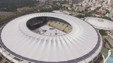 Maracana Stadyumu. Brezilya futbolu. Maracana stadyumunda müzikal. Rio de Janeiro Şehri, Brezilya Güney Amerika. 05/04/2019 
